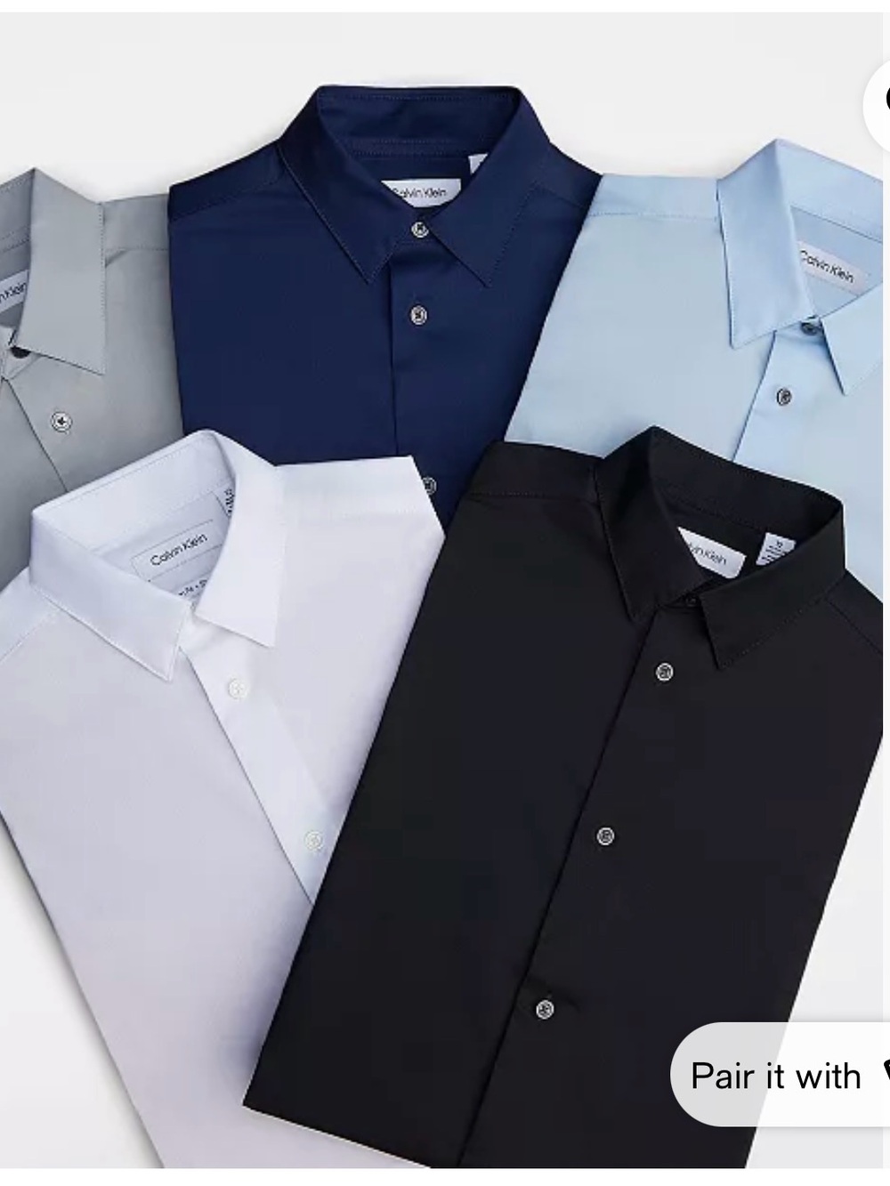 Calvin Klein Boy’s Classic Dress Shirt - Black